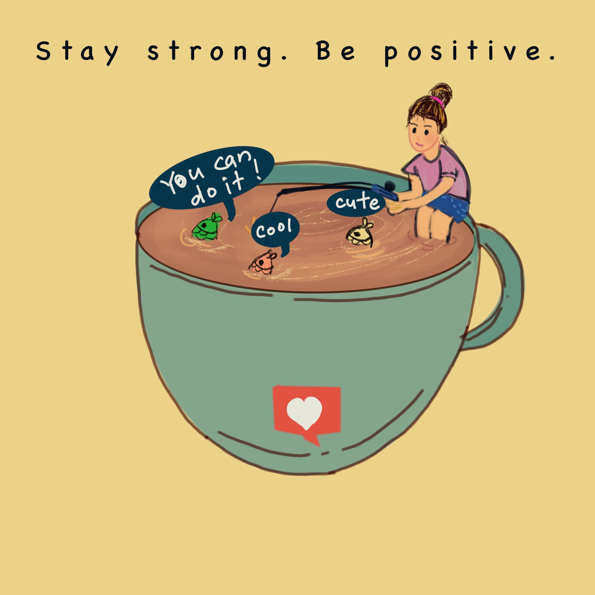 Verse N Vessel illustration girl in cup