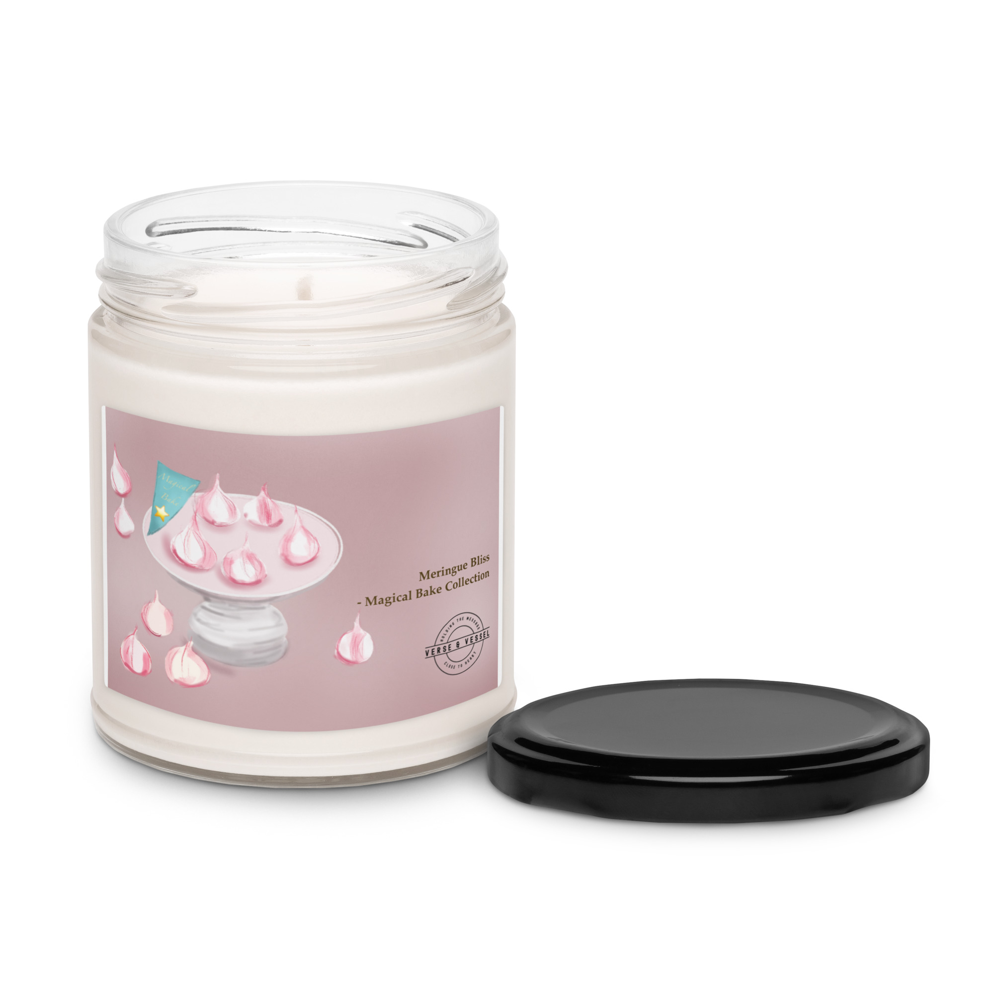 “Meringue Bliss” – Scented Soy Wax Candle | Magical Bake Collection - Image 4