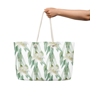 Ivory Lily Weekend Tote Bag